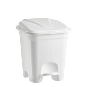 LIXEIRA QUADRADA C/PEDAL LAVANNA 7,5 L BRANCA