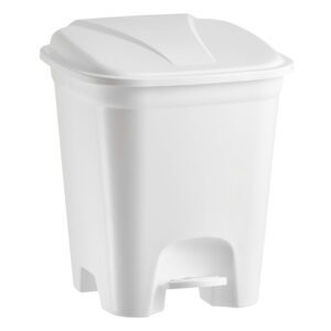 LIXEIRA QUADRADA C/PEDAL LAVANNA 14,0 L BRANCA