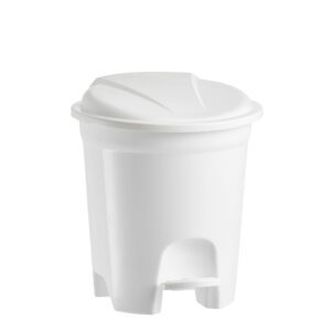 LIXEIRA REDONDA C/PEDAL LAVANNA 6,5 L BRANCA