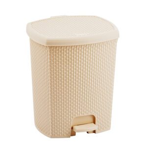 LIXEIRA C/PEDAL NATURALLE RATTAN 14,5 L AREIA