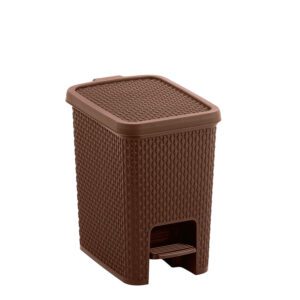 LIXEIRA C/PEDAL NATURALLE RATTAN 7,5 L TABACO