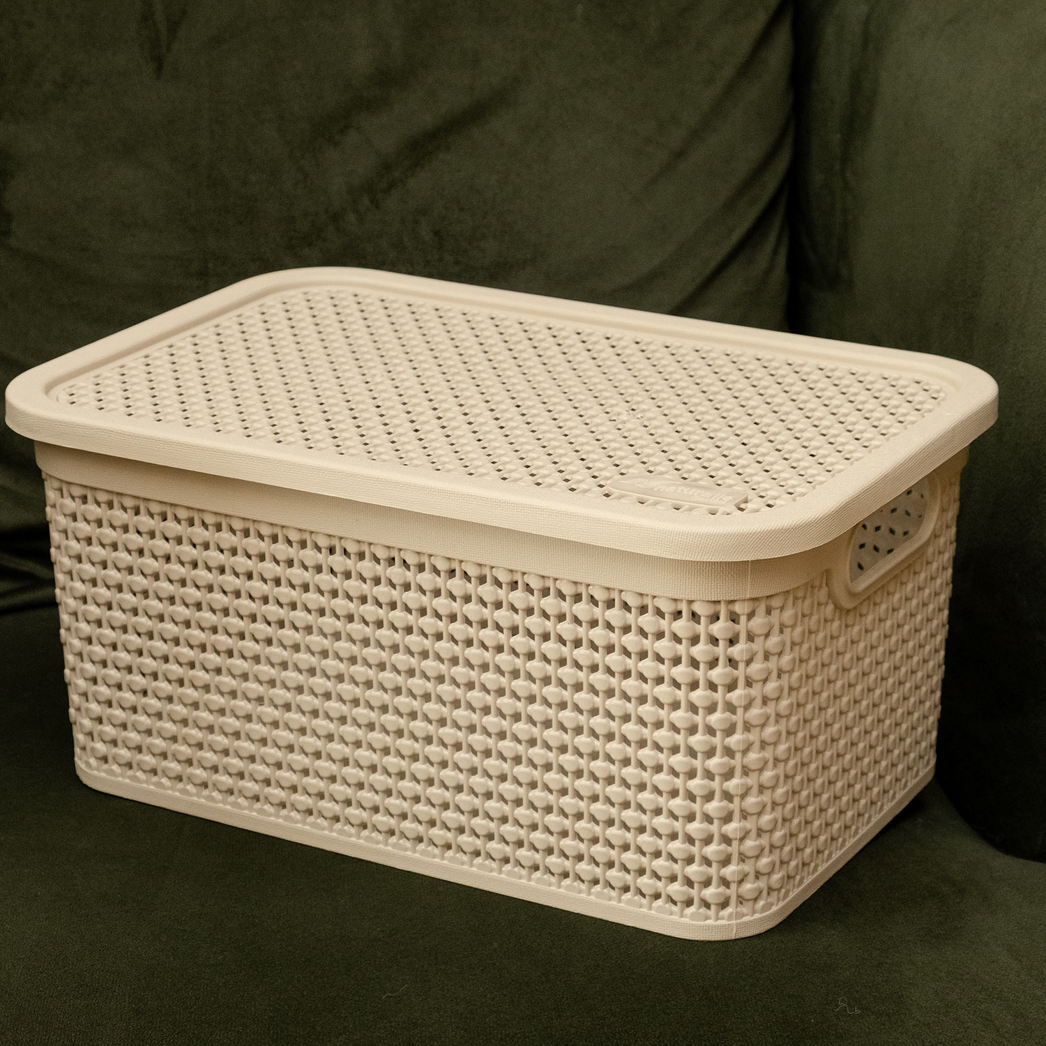CAIXA NATURALLE RATTAN 7,5 L AREIA - Rischioto