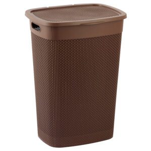 CESTO C/TAMPA NATURALLE RATTAN 55,0 L TABACO
