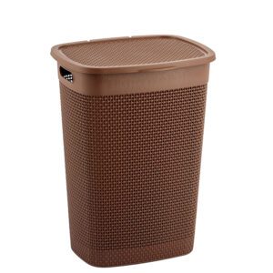 CESTO C/TAMPA NATURALLE RATTAN 40,0 L TABACO