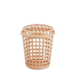CESTO TELADO REDONDO LAVANNA C/TAMPA 30,0 L ROSE
