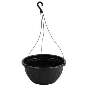 VASO REDONDO BELLA FIORE C/ ALÇA 7,5 L PRETO