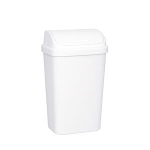 LIXEIRA RETANGULAR DECORATTA BASCULANTE 30,0 L BRANCA