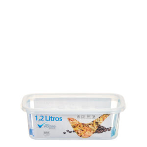 POTE RETANGULAR VOLARE 1,2 L