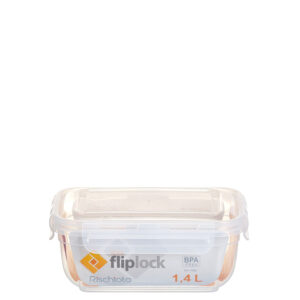 POTE RETANGULAR FLIPLOCK 1,4 L