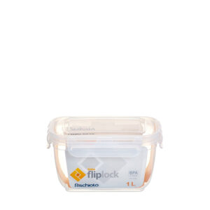 POTE RETANGULAR FLIPLOCK 1,0 L ALTO