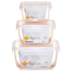 POTE RETANGULAR FLIPLOCK P.M.G 550/1.000/1.800 ml ALTO