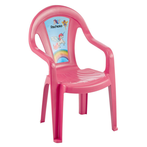 POLTRONA INFANTIL STILE ROSA UNICORNIO