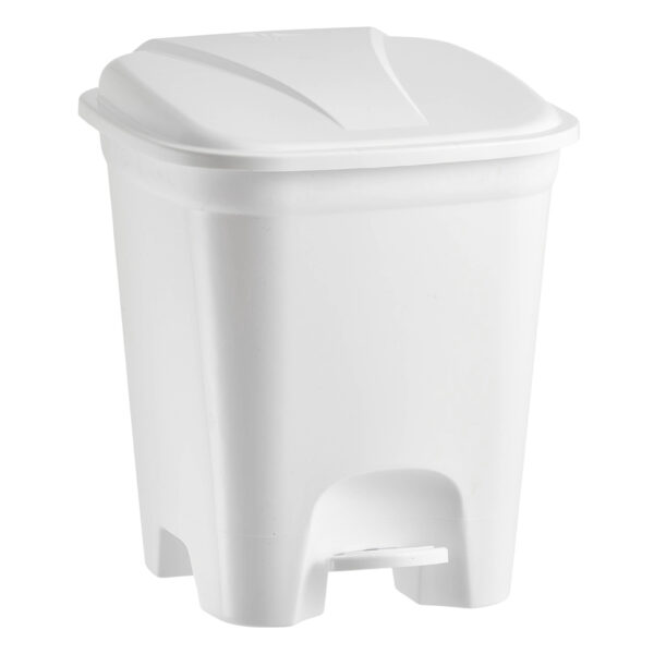 LIXEIRA QUADRADA LAVANNA C/PEDAL 14,0 L BRANCA