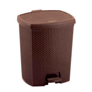 LIXEIRA NATURALLE RATTAN C/PEDAL 14,5 L TABACO