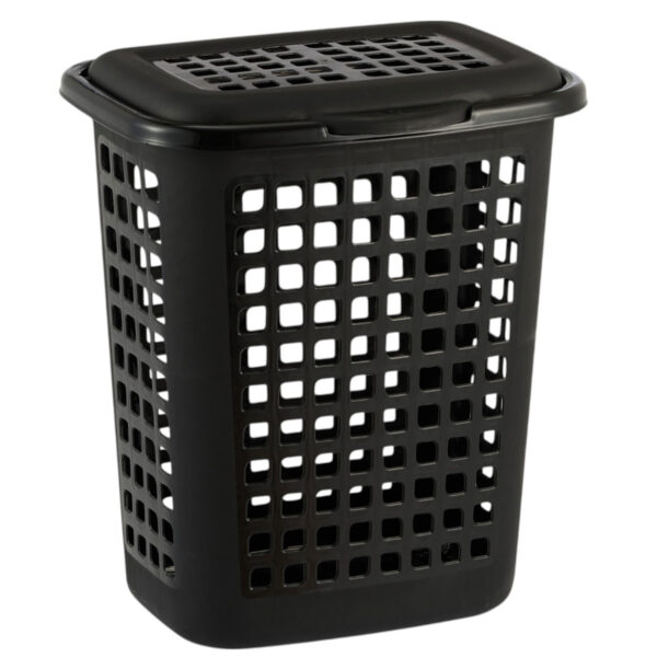 CESTO TELADO RETANGULAR ECCOLOGIC C/TAMPA 60,0 L