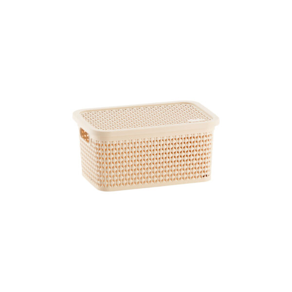 CAIXA NATURALLE RATTAN 7,5 L AREIA