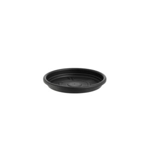PRATO P/VASO REDONDO BELLA FIORE 17 CM PRETO
