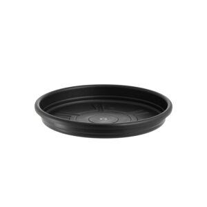 PRATO P/VASO REDONDO BELLA FIORE 28 CM PRETO