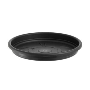 PRATO P/VASO REDONDO BELLA FIORE 35 CM PRETO