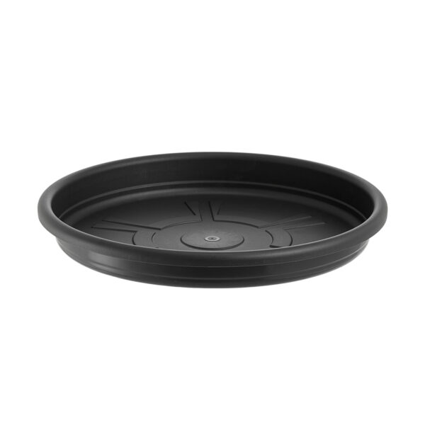 PRATO P/VASO REDONDO BELLA FIORE 35 CM PRETO