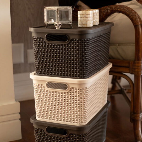 CAIXA NATURALLE RATTAN 15,0 L TABACO - Imagem 2