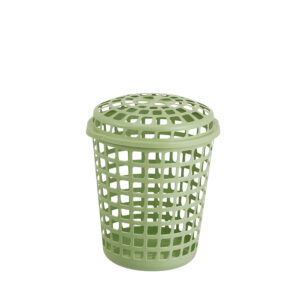 CESTO TELADO REDONDO LAVANNA C/TAMPA 30,0 L VERDE CLARO