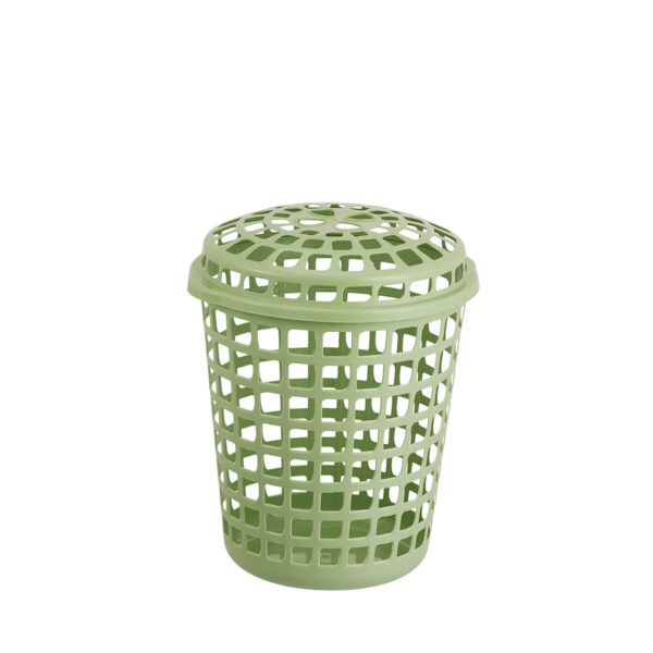 CESTO TELADO REDONDO LAVANNA C/TAMPA 30,0 L VERDE CLARO