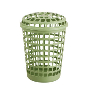 CESTO TELADO REDONDO LAVANNA C/TAMPA 60,0 L VERDE CLARO