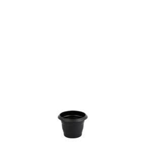 VASO REDONDO BELLA FIORE Nº13 600 ML PRETO