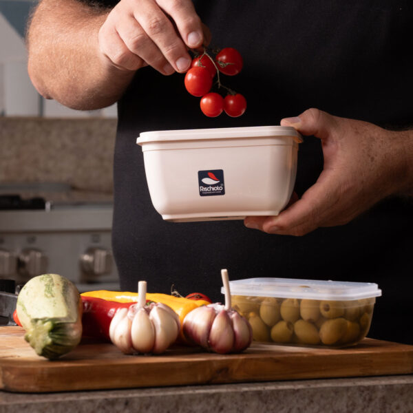 POTE RETANGULAR FLIPLOCK 1,0 L ALTO COLOR - Imagem 2