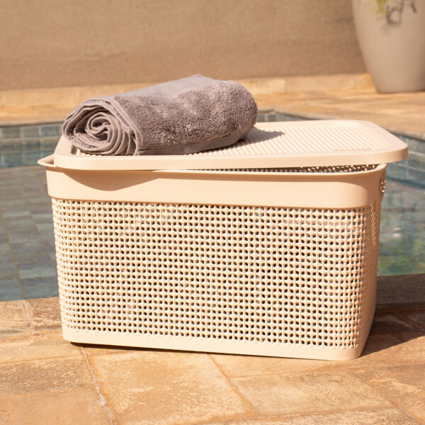 CAIXA NATURALLE RATTAN 25,0 L AREIA - Imagem 2