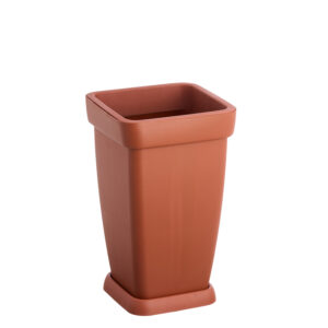 VASO COLUNA FLORATTA P C/PRATO 14,0 L TELHA