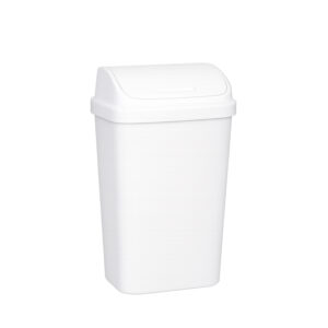 LIXEIRA RETANGULAR DECORATTA BASCULANTE 30,0 L BRANCA