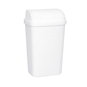 LIXEIRA RETANGULAR DECORATTA BASCULANTE 45,0 L BRANCA